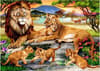 image Lions Family in the Savannah 1000pc Puzzle Main Image