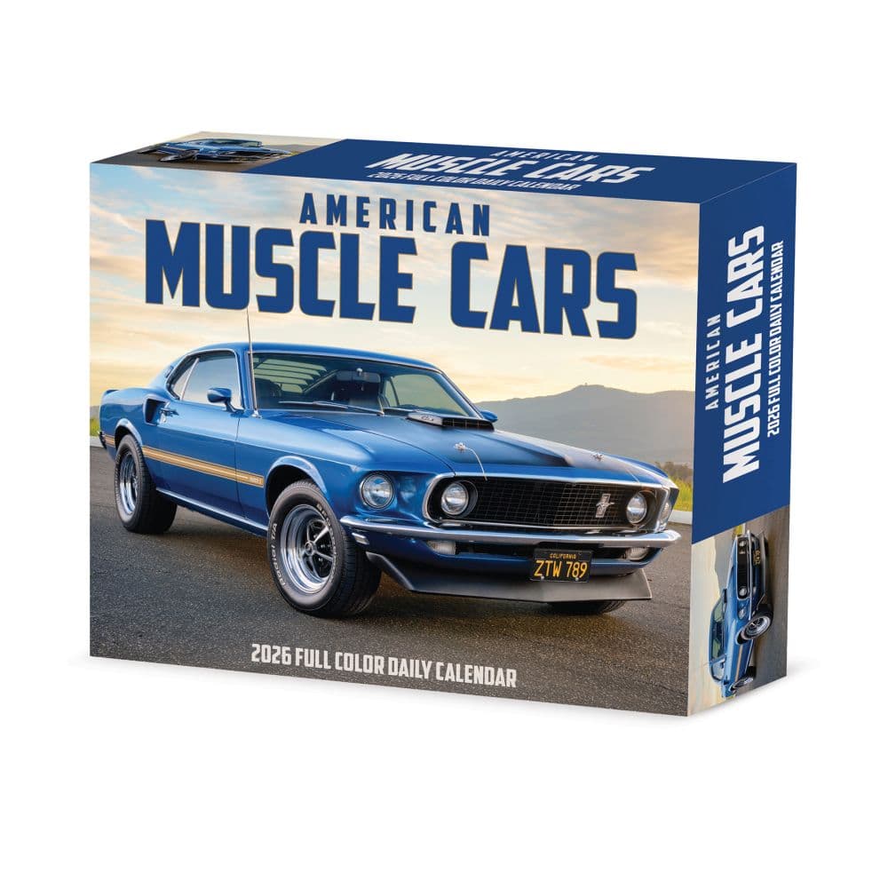 American Muscle Cars 2026 Desk Calendar - Calendars.com