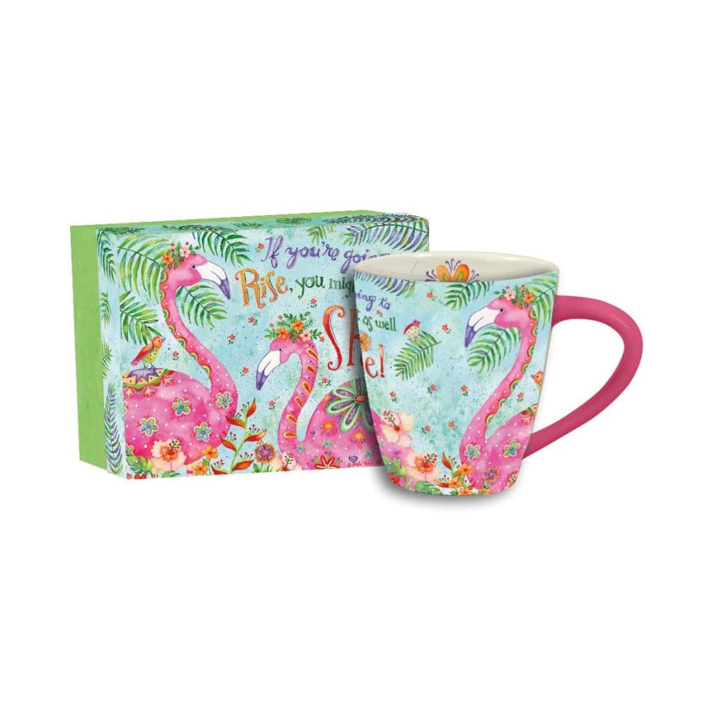 Rise and Shine 17 oz. Cafe Mug by Debi Hron
