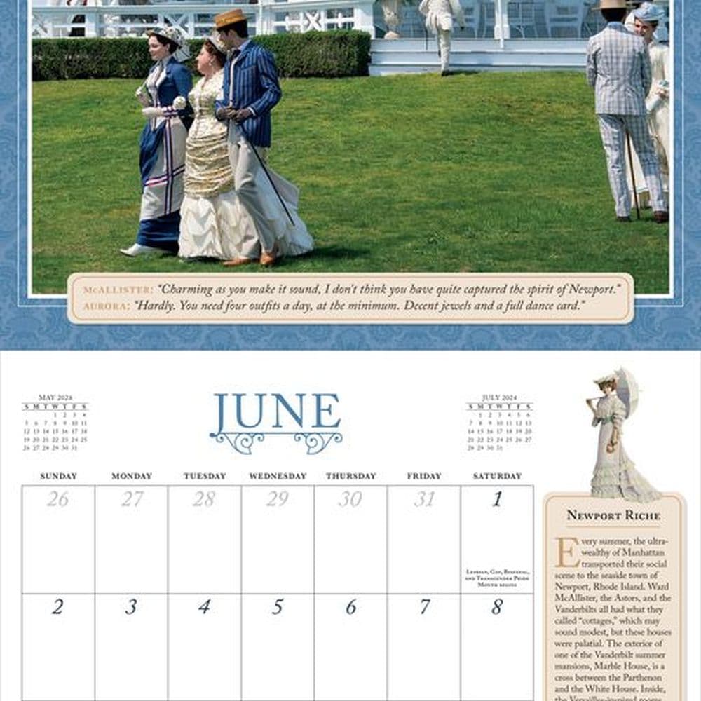 Gilded Age 2024 Wall Calendar