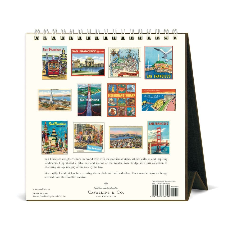 San Francisco Art 2025 Easel Desk Calendar Second Alternate Image width="1000" height="1000"