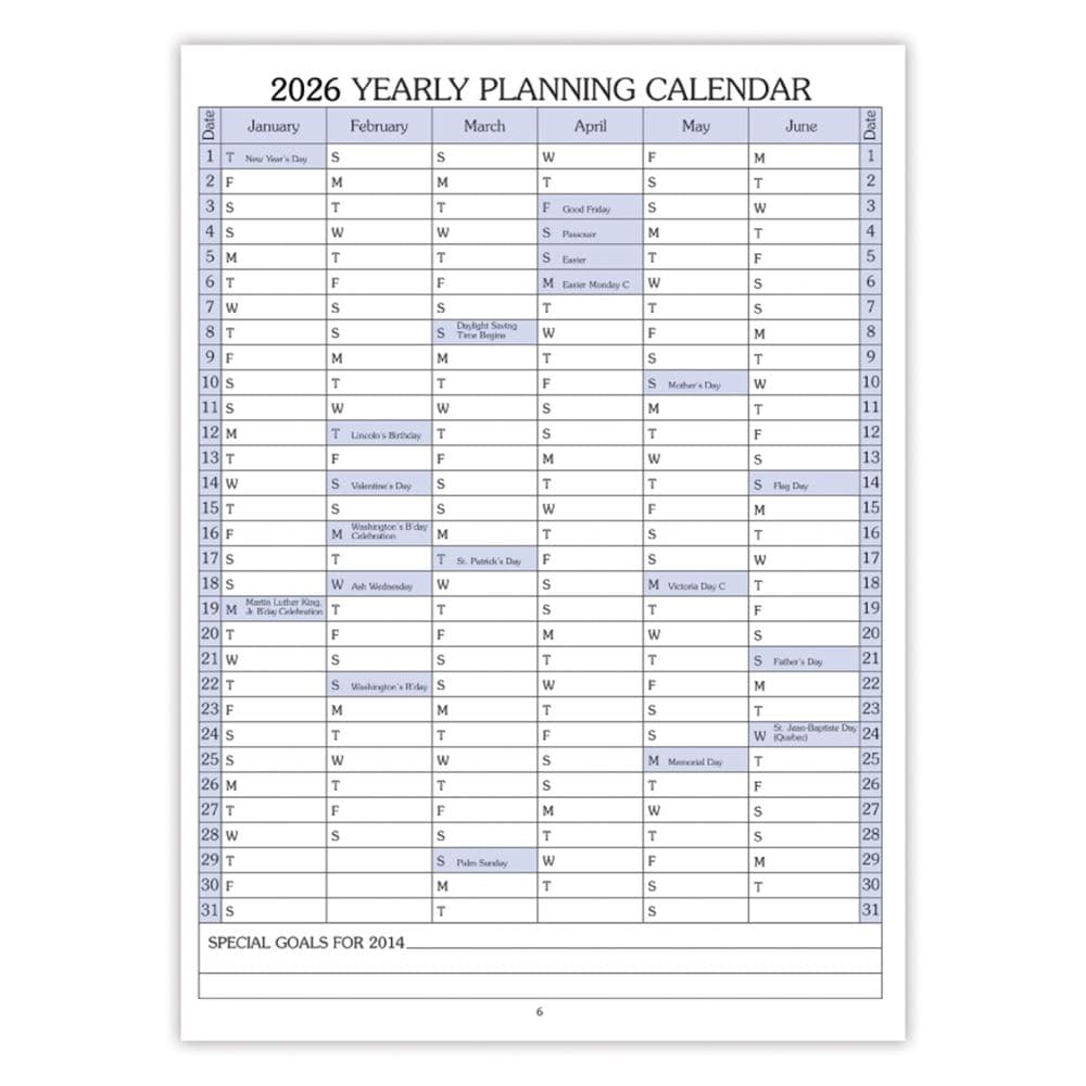 Black TimeMaster Large 2026 Planner
