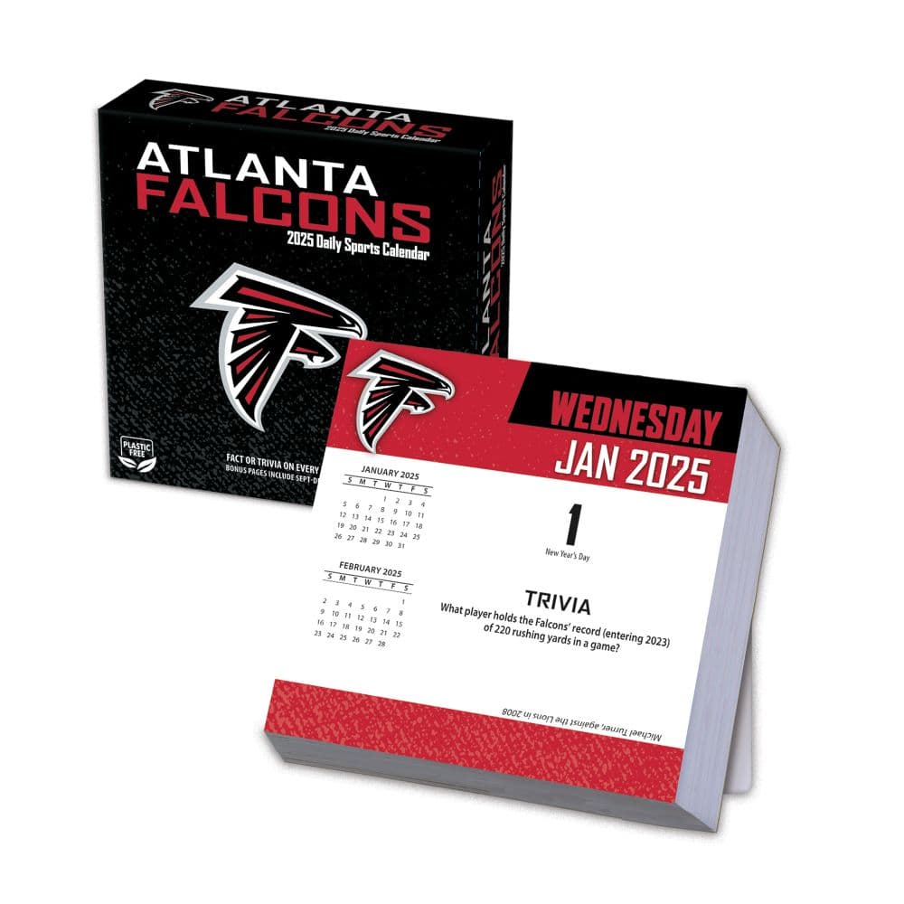 NFL Atlanta Falcons 2025 Desk Calendar