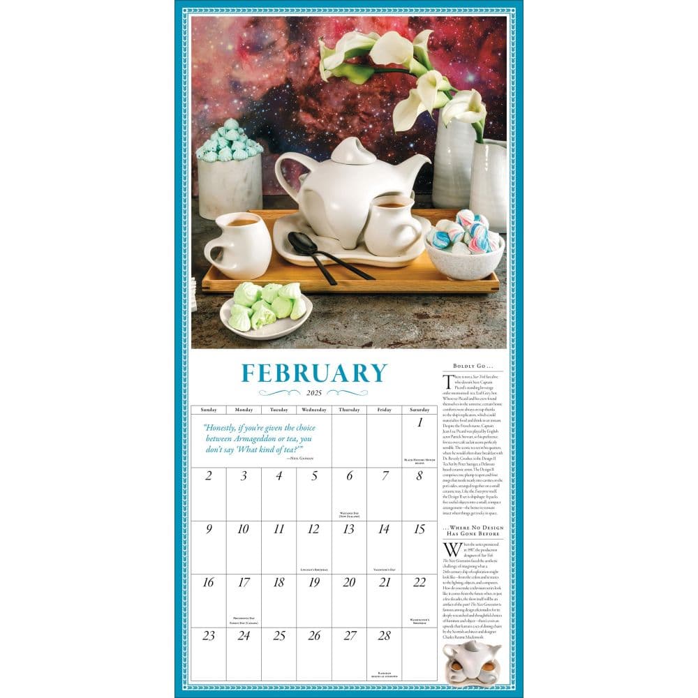 Teapot 2025 Wall Calendar - Calendars.com