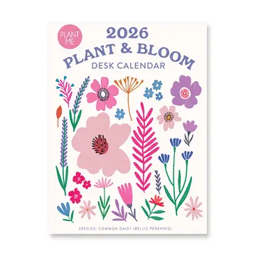 Botanical Bliss Plant and Bloom 2026 Desk Calendar