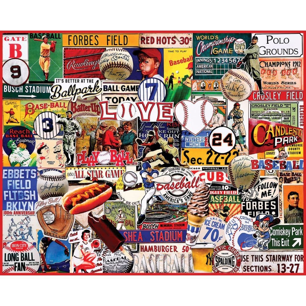 I Love Baseball 1000 Piece Puzzle First Alternate Image width=&quot;1000&quot; height=&quot;1000&quot;
