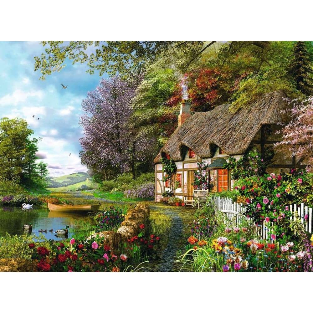 Country Cottage 1500 Piece Puzzle First Alternate Image