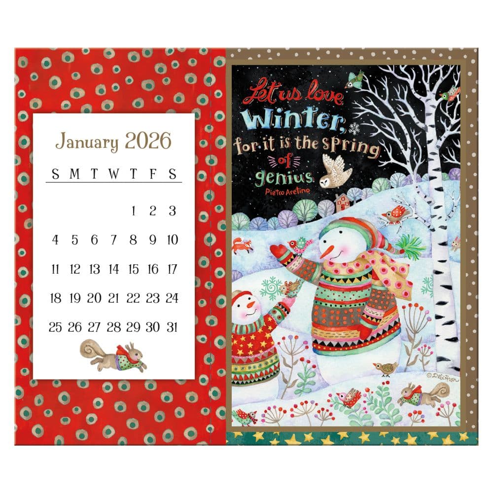 Simple Inspirations Postcard 2026 Desk Calendar by Debi Hron Fifth Alternate Image