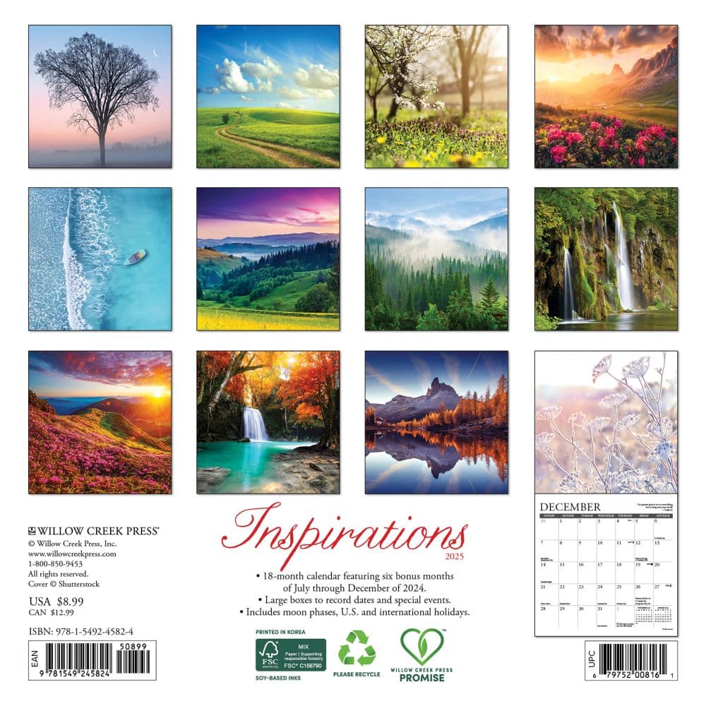 Inspirations 2025 Mini Wall Calendar First Alternate Image width=&quot;1000&quot; height=&quot;1000&quot;