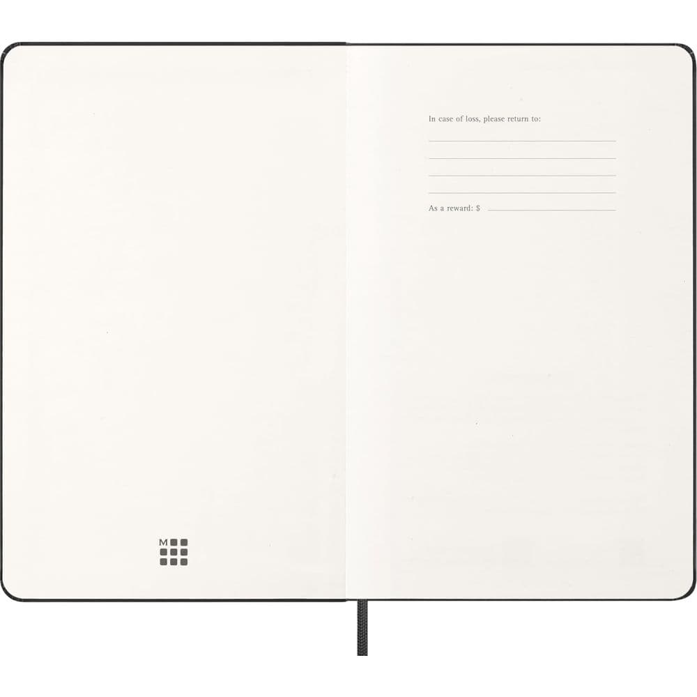 Moleskine Large Vertical Black Hard Cover 2026 Planner Fourth Alternate Image