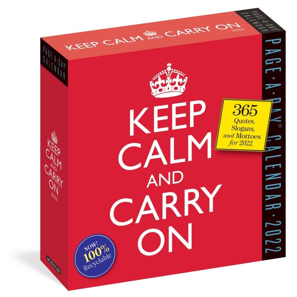 Keep Calm and Carry On 2022 Page-A-Day Calendar