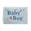 image Clothesline Boy New Baby Card front open