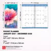 image Floral Fireworks 2027 2 Year Pocket Planner Sixth Alternate Image