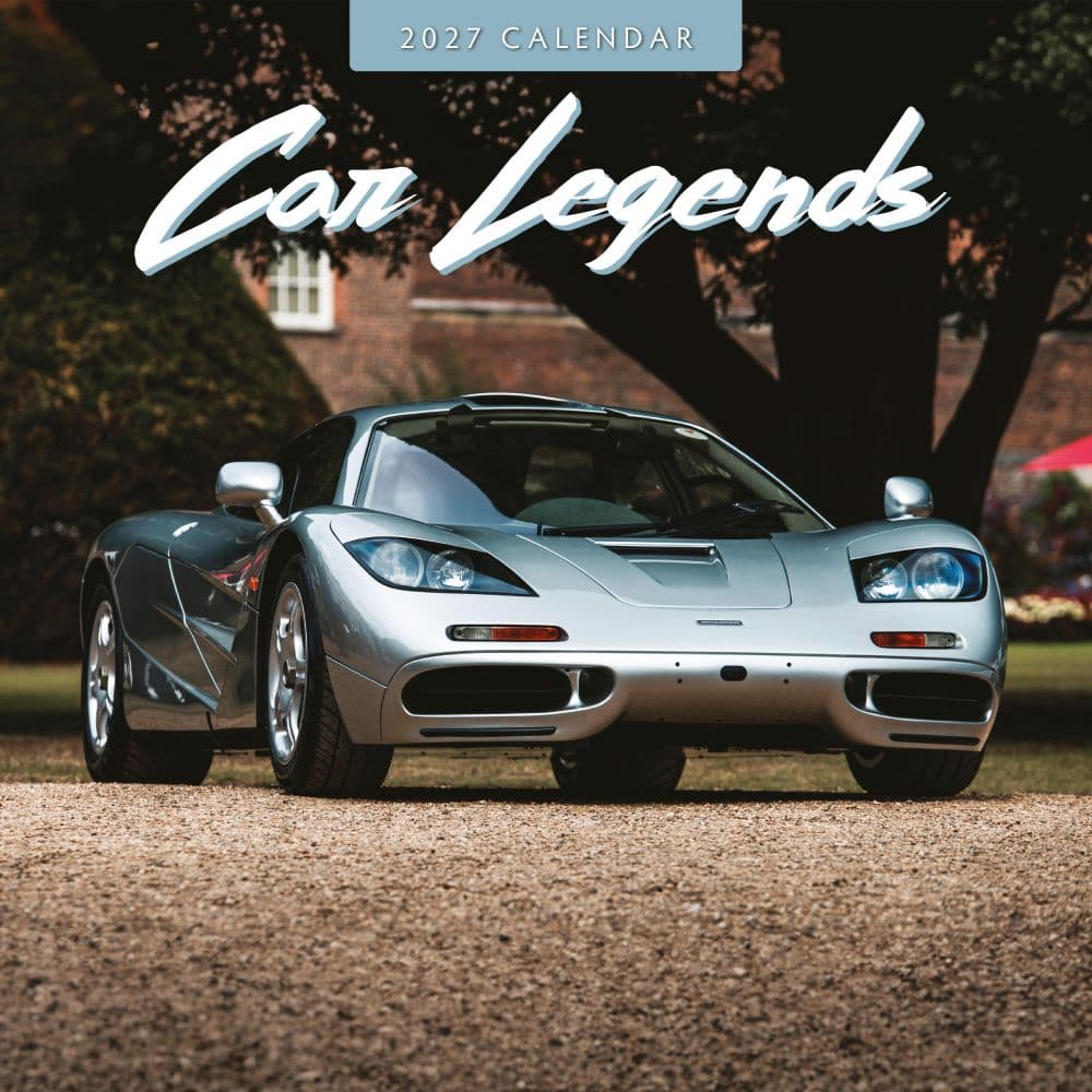 Car Legends 2027 Wall Calendar Main Product Image
