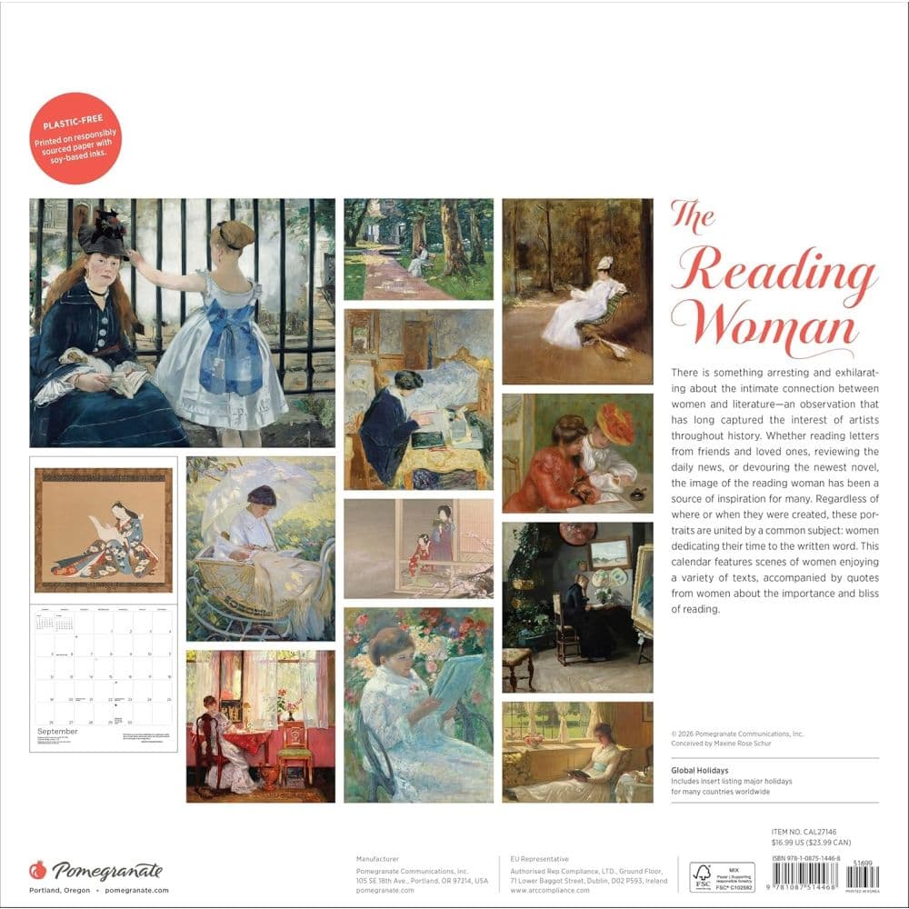 Reading Woman 2027 Wall Calendar First Alternate Image
