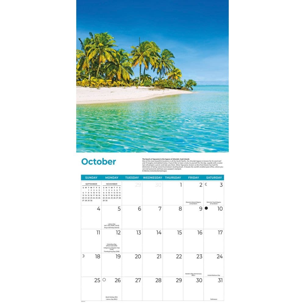 Islands 2026 Wall Calendar Fourth Alternate Image