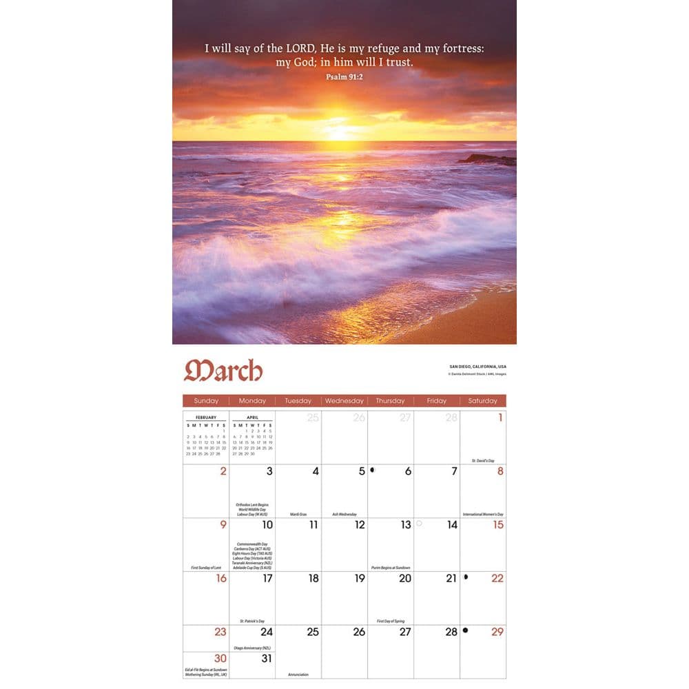 Psalms 2025 Mini Wall Calendar Second Alternate Image width=&quot;1000&quot; height=&quot;1000&quot;