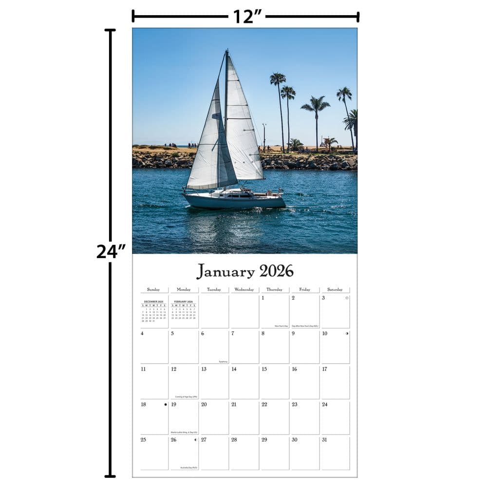 Sailboats 2026 Wall Calendar_ALT5