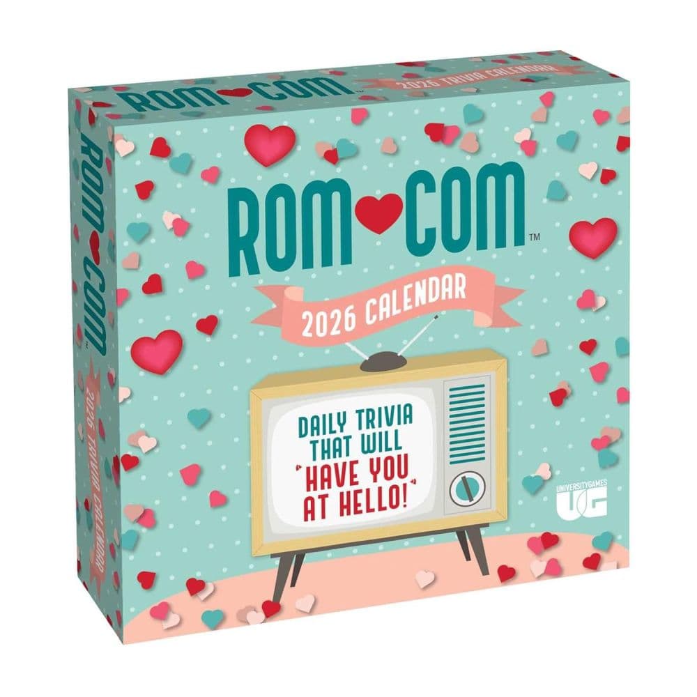 Rom Com Trivia 2026 Desk Calendar Main Product Image
