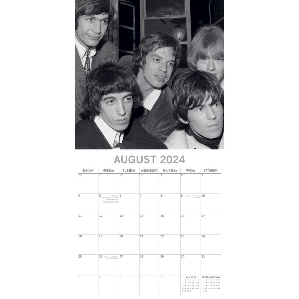 Rolling Stones 2025 Wall Calendar