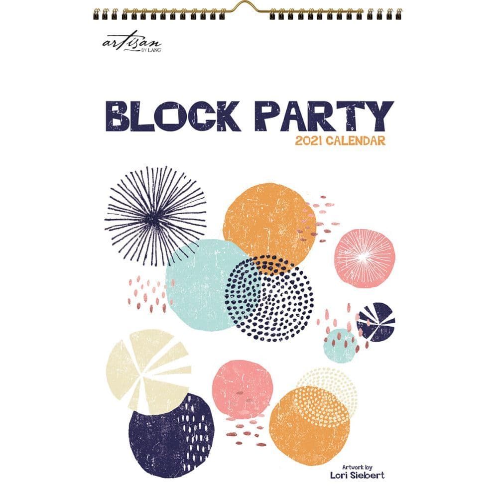 Block Party Poster Calendar by Lori Siebert