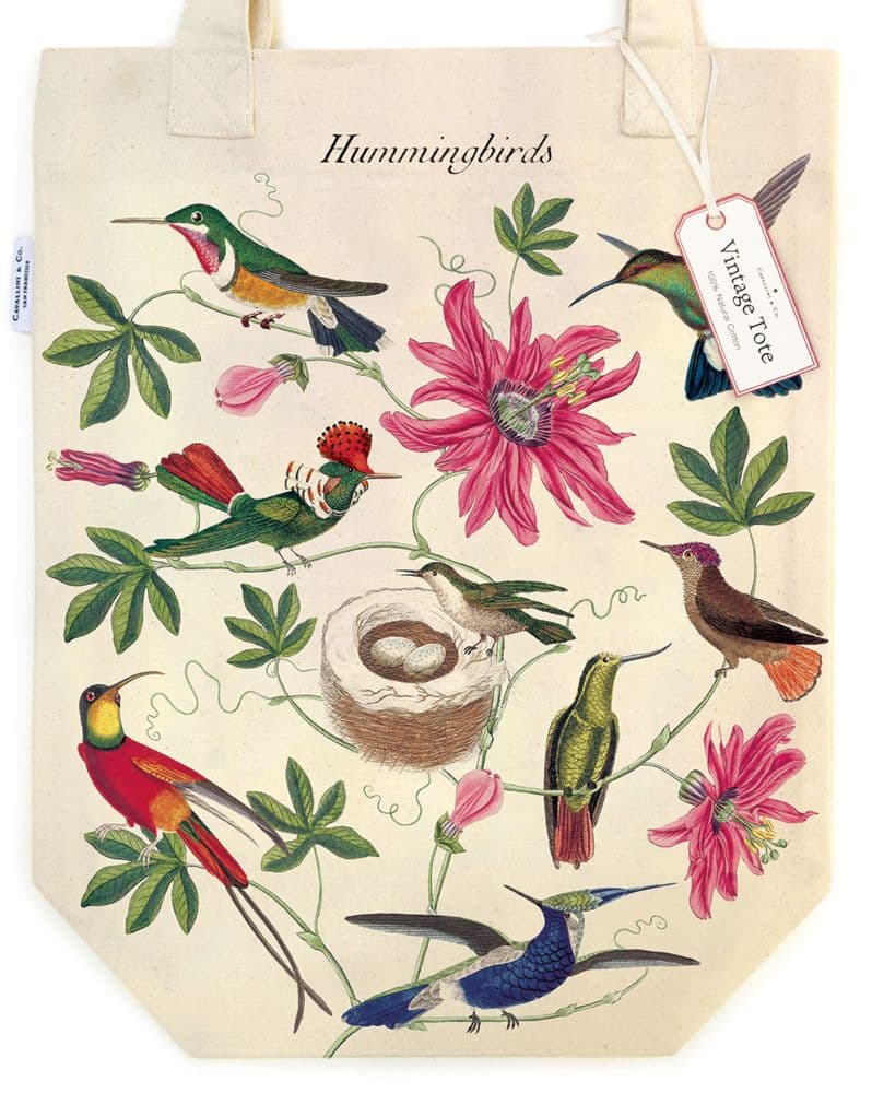 Cavallini Papers & Co. Hummingbirds Tote Bag