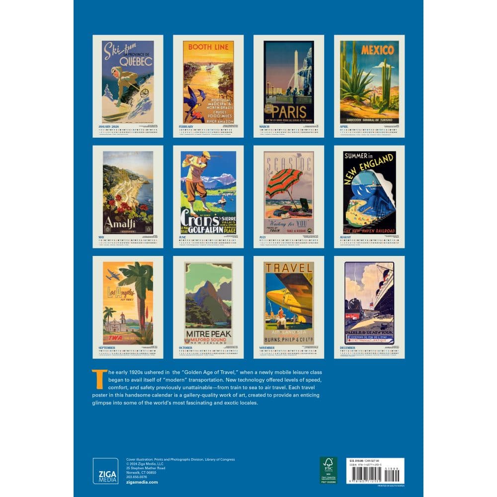 Travel the World 2026 Wall Calendar First Alternate Image