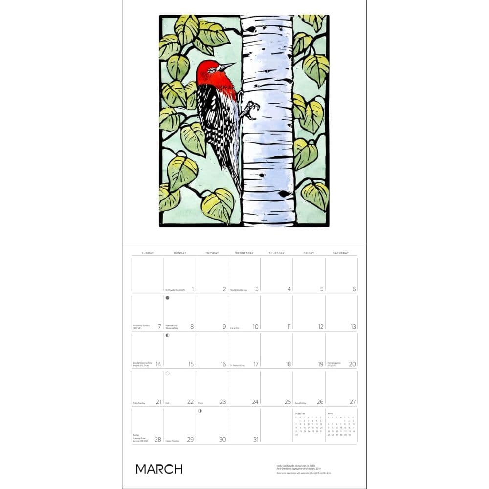 Birds 2027 Wall Calendar by Molly Hashimoto Fourth Alternate
Image