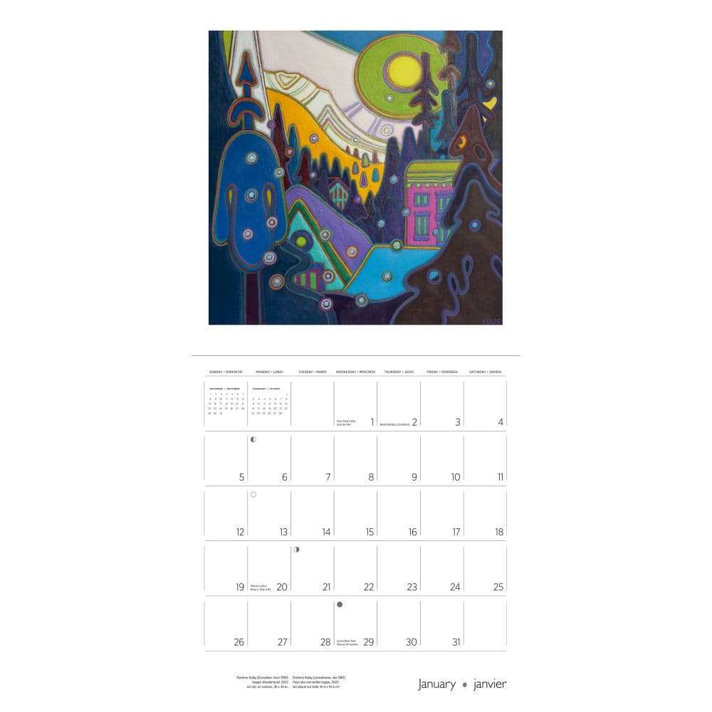 Canada Kulig Art 2025 Wall Calendar Third Alternate Image width="1000" height="1000"