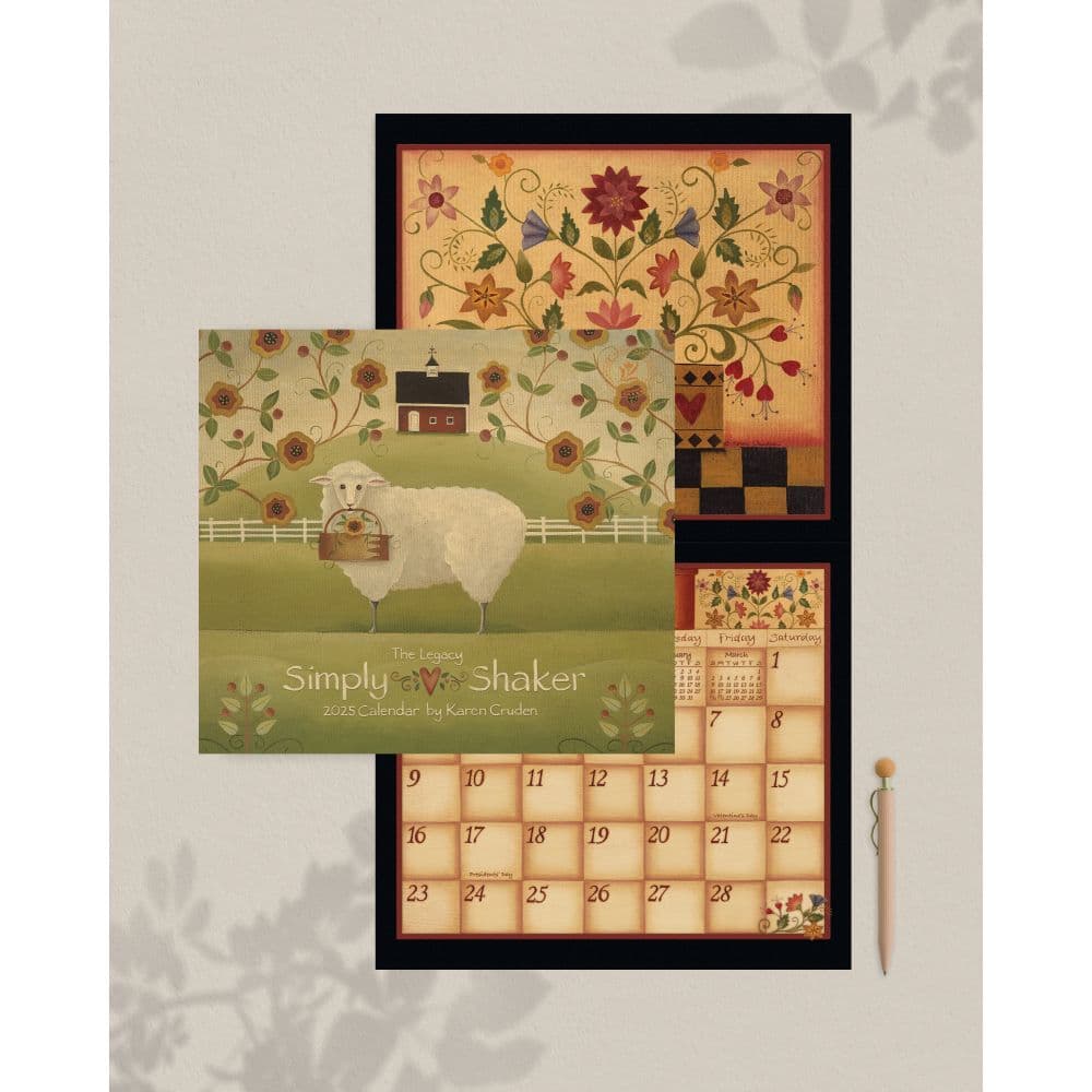 Simply Shaker by Karen Cruden 2025 Wall Calendar Third Alternate Image width=&quot;1000&quot; height=&quot;1000&quot;