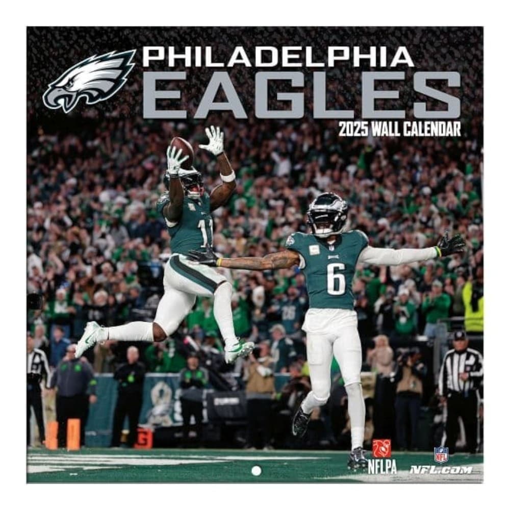 NFL Philadelphia Eagles 2025 Mini Wall Calendar Main Product Image width=&quot;1000&quot; height=&quot;1000&quot;