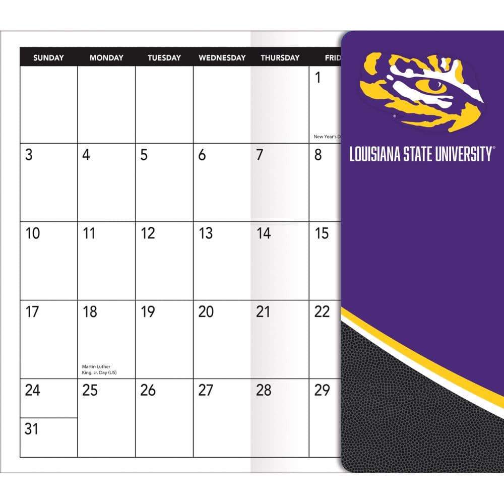 LSU Tigers 2027 17 Month Pocket Planner Fifth Alternate Image