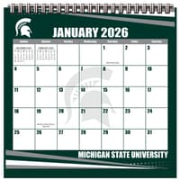 image Michigan State Spartans 2026 Easel Desk Calendar