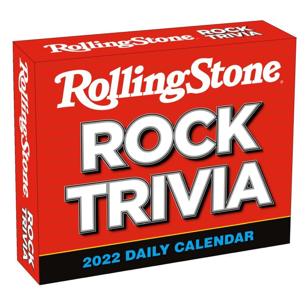 Rolling Stone Rock Trivia 2022 Desk Calendar