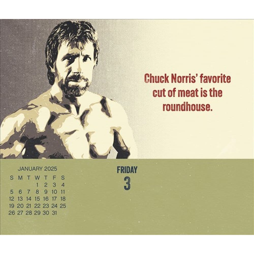 Chuck Norris 2025 Desk Calendar Fourth Alternate Image