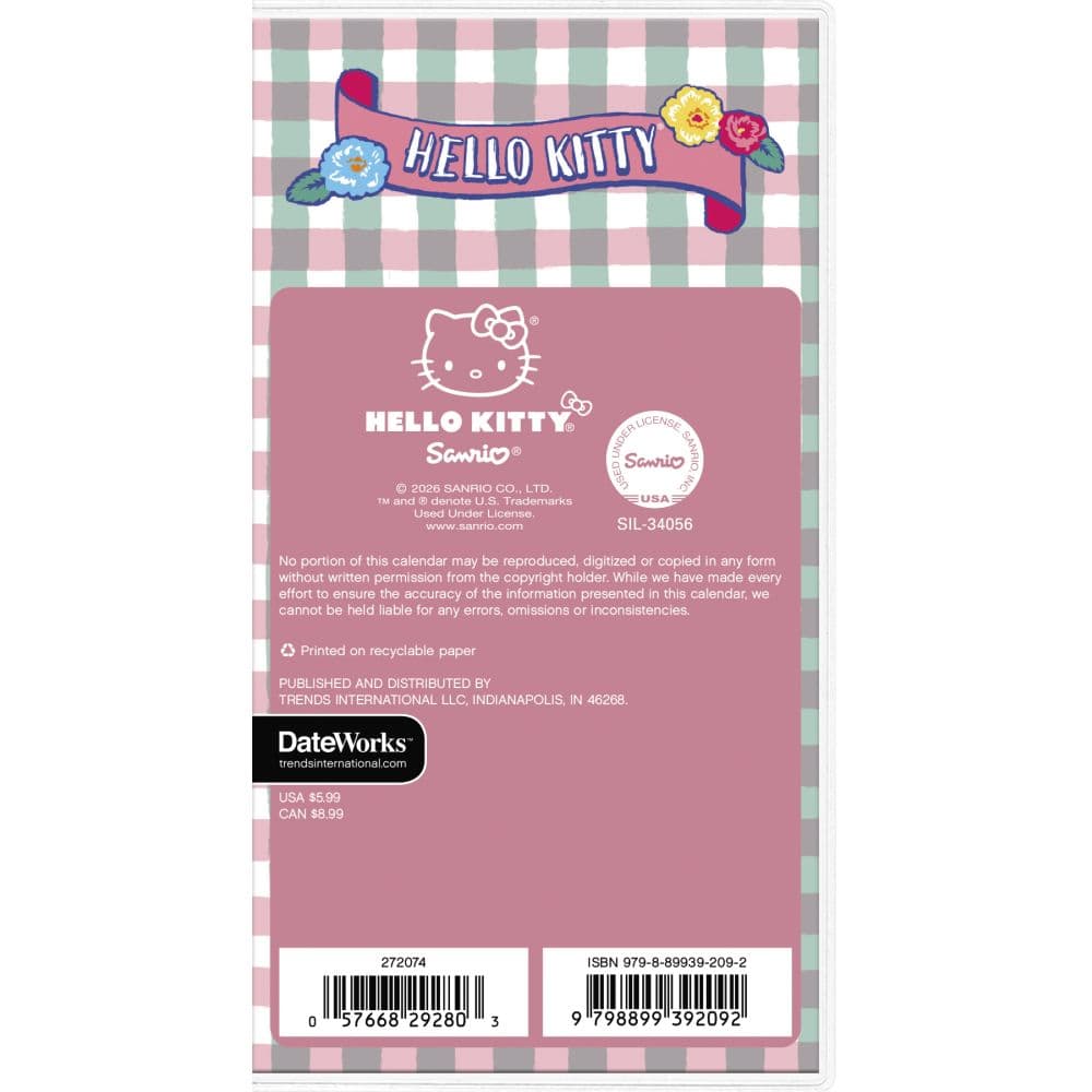 Hello Kitty 2027 Pocket Planner Fourth Alternate Image