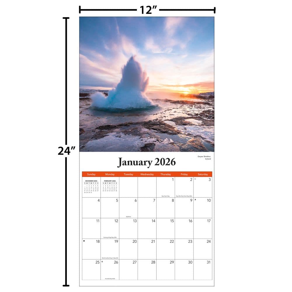 Natures Wonders 2026 Wall Calendar_ALT5