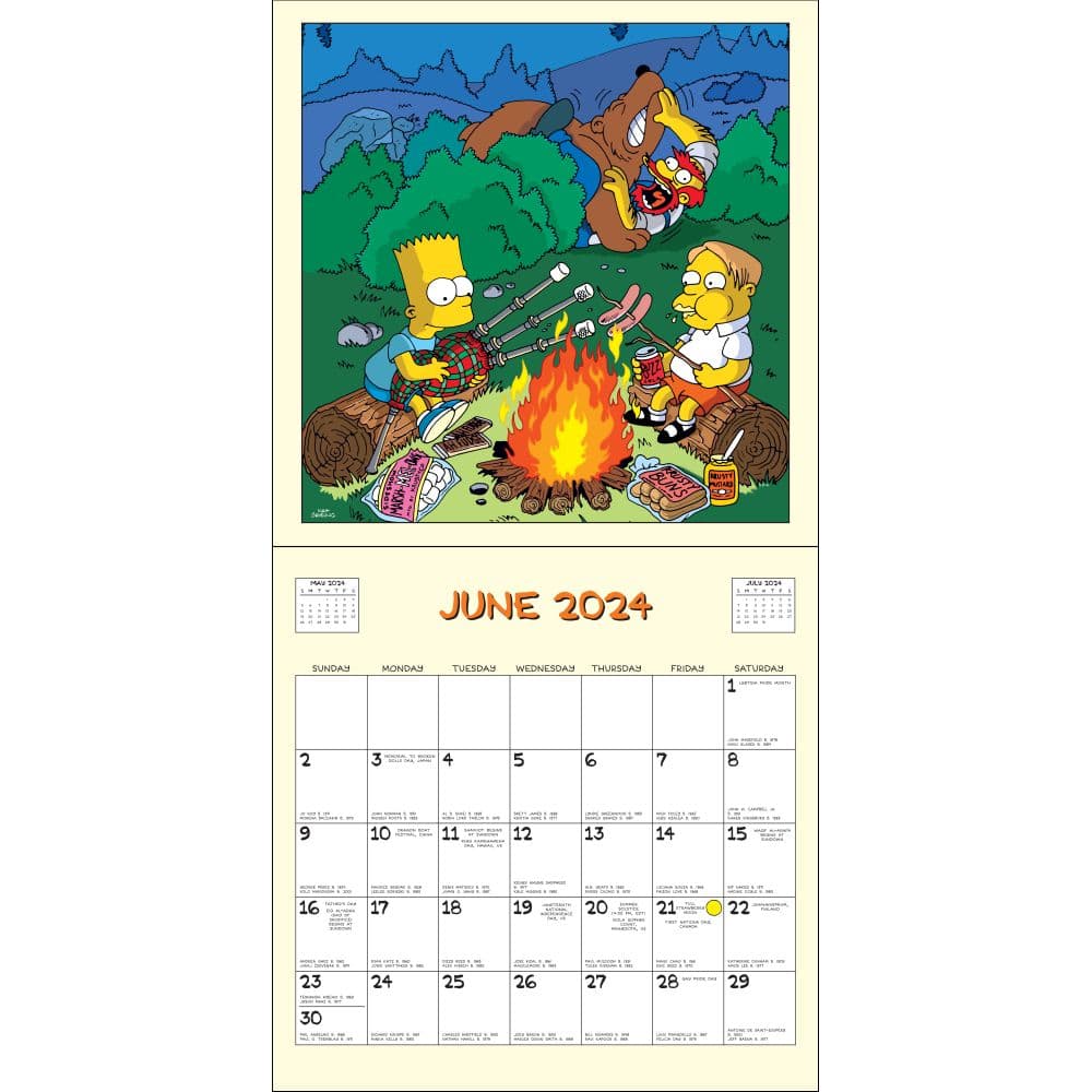 Simpsons 2024 Wall Calendar