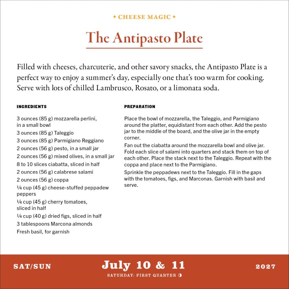 Cheese Magic 2027 Page-A-Day Desk Calendar Third Alternate Image