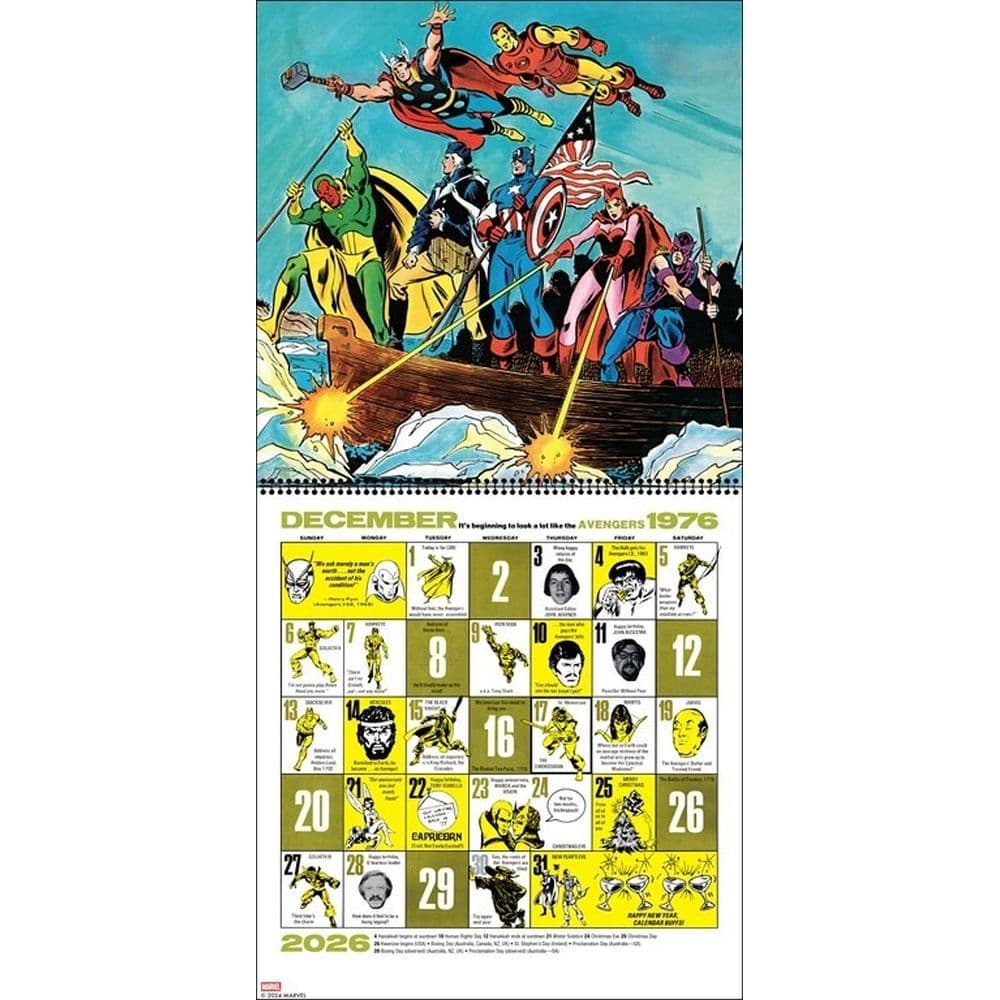 Mighty Marvel 2026 Wall Calendar Second Alternate Image