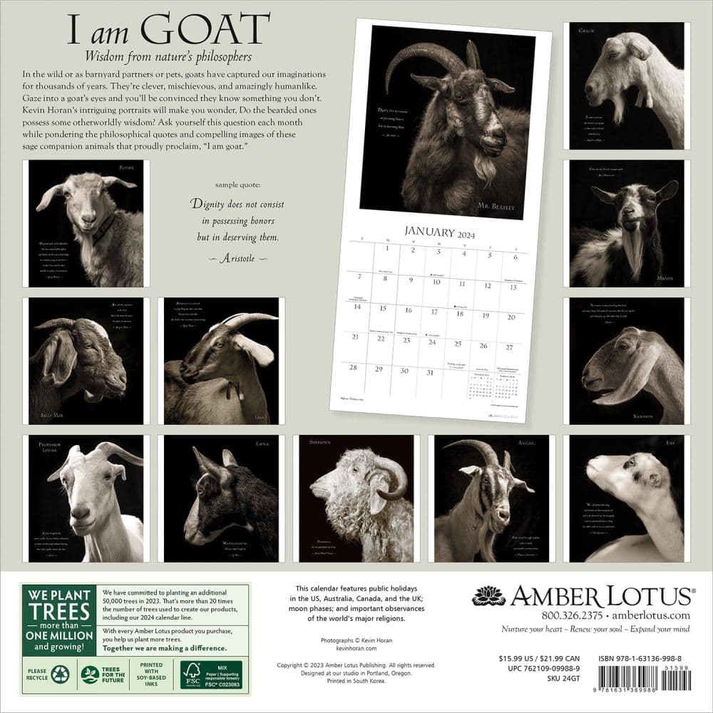 I Am Goat 2025 Wall Calendar