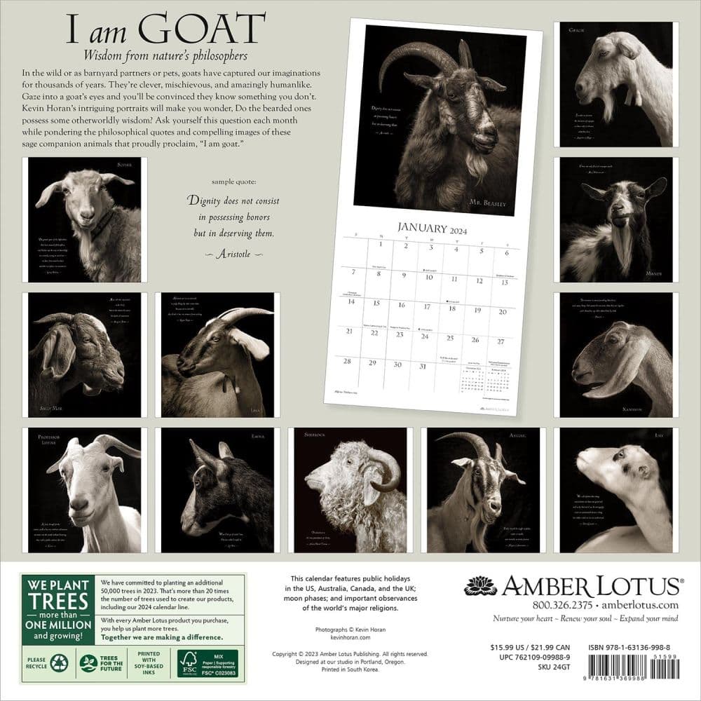 I Am Goat 2024 Wall Calendar
Alt1