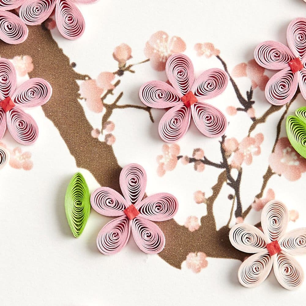 Cherry Blossom Quilling Thank You Card Fourth Alternate Image width=&quot;1000&quot; height=&quot;1000&quot;