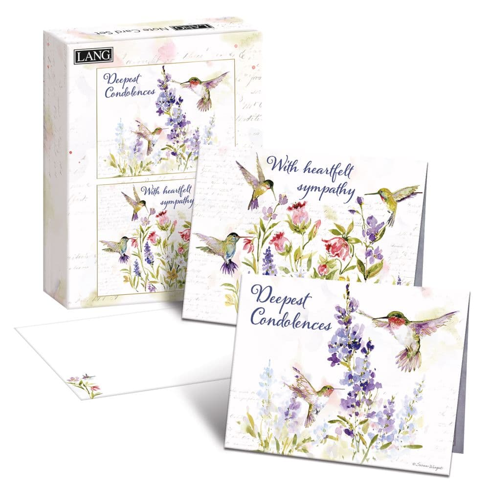 Hummingbird Sympathy Assorted Boxed Note Cards Main