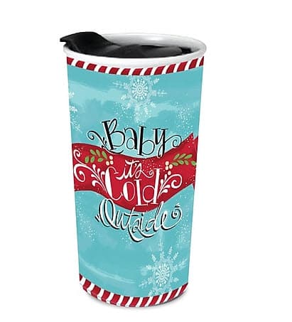 Baby It's Cold Ceramic Traveler Mug