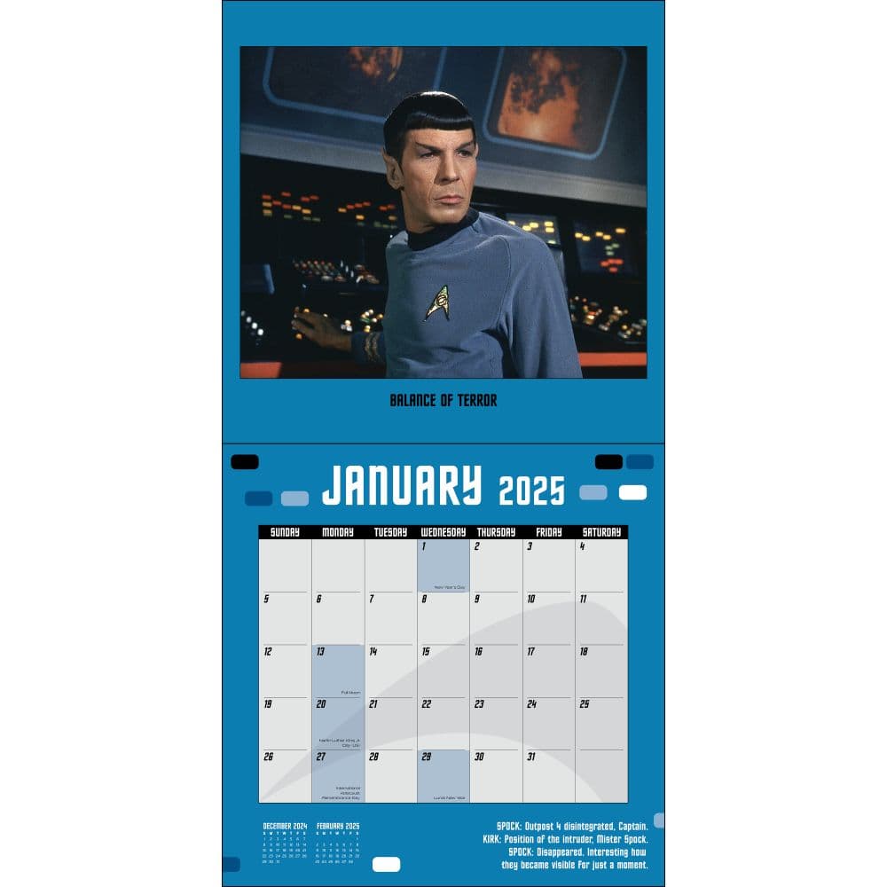 Star Trek Original Series 2025 Wall Calendar Second Alternate Image width=&quot;1000&quot; height=&quot;1000&quot;