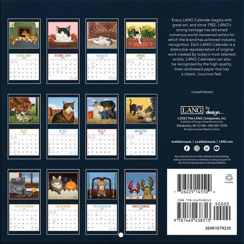 American Cat 2026 Mini Wall Calendar_ALT3