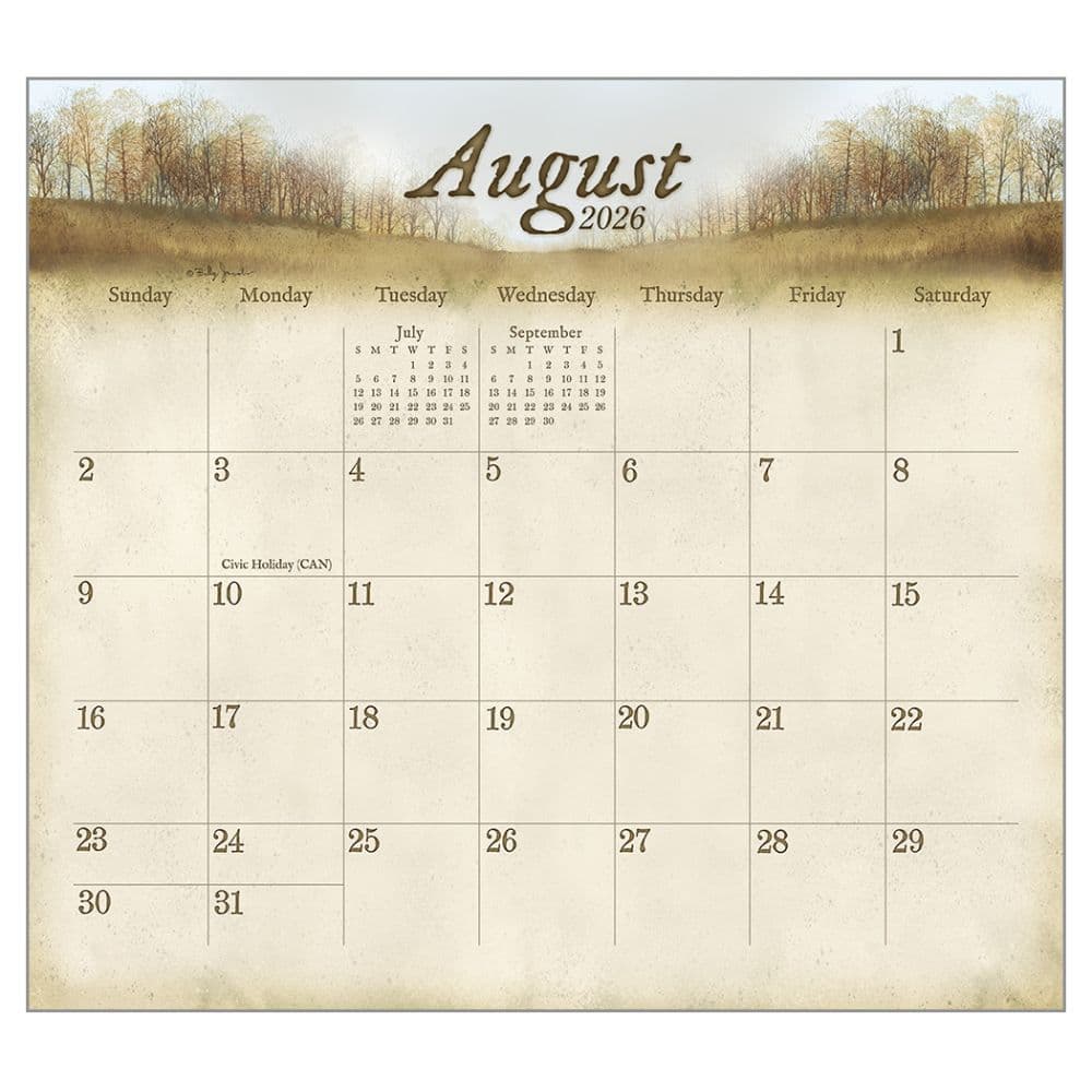 Road Home by Billy Jacobs 2026 Wall Calendar Third Alternate Image