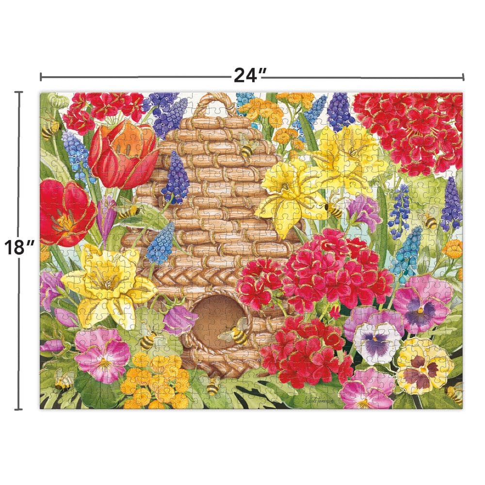 Beehive and Blooms Luxe 500 Piece Puzzle Fifth Alternate Image