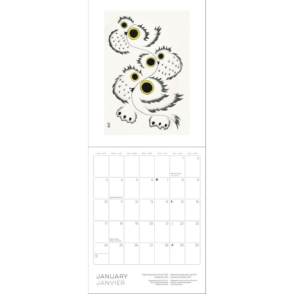 Inuit Art 2027 Mini Wall Calendar Fifth Alternate Image